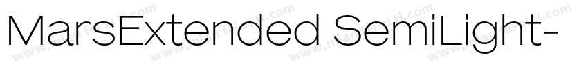 MarsExtended SemiLight字体转换